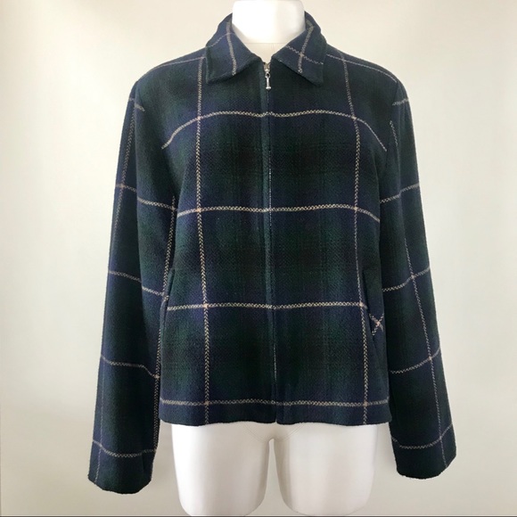 Vintage DAVID PAUL Plaid Zip Up Jacket - Picture 2 of 8